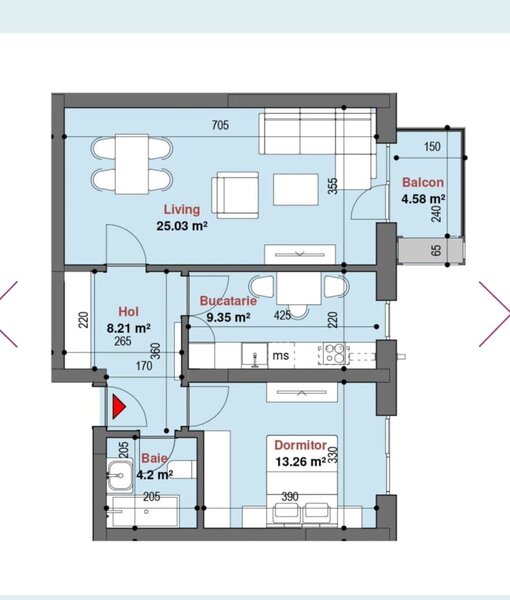 Drumul Taberei Exigent Plaza 5 apartament cu 2 camere de vanzare